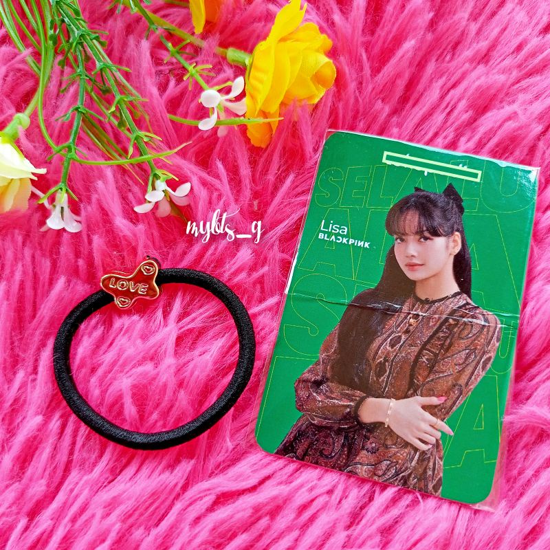 Hairtie Ikat Rambut FREE Gratis PC Photocard Toko Ijo Lisa Blackpink Lalisa