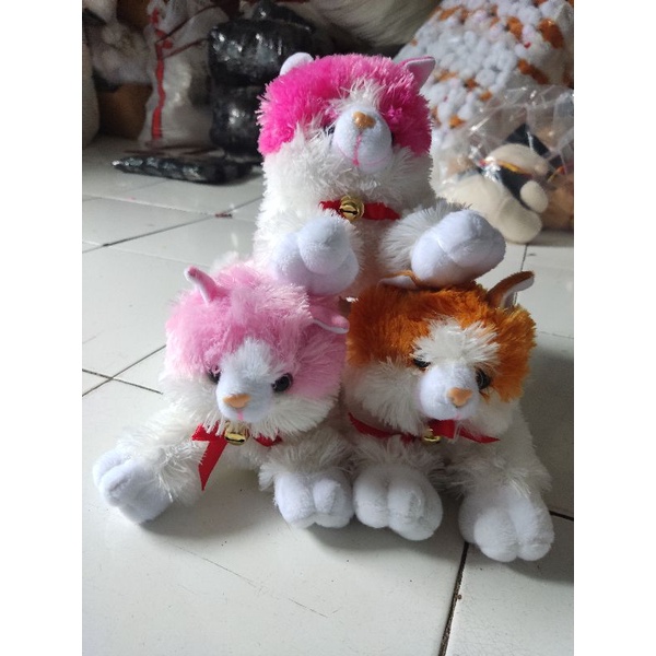 Boneka kucing / Kucing anggora / Kucing esmeralda / Boneka kucing lucu