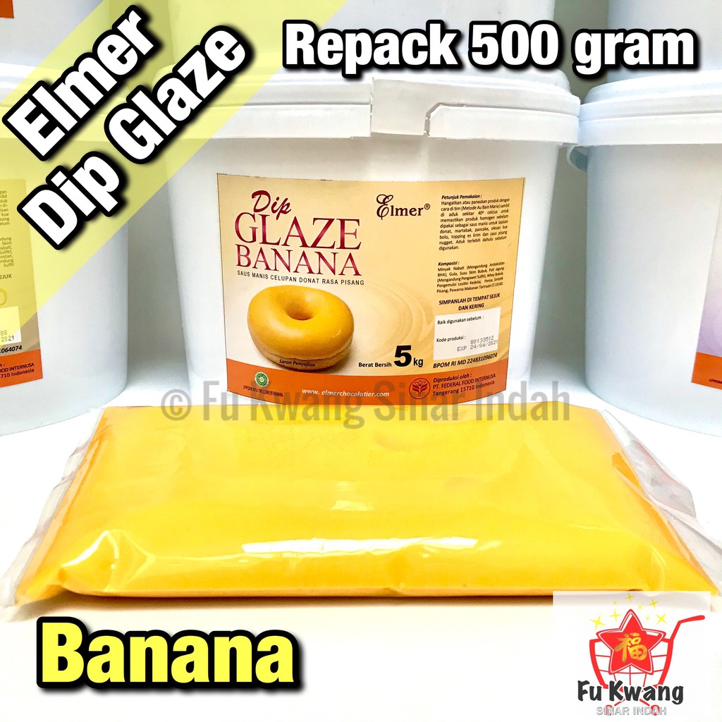 

Elmer Dip Glaze Banana 500 gram