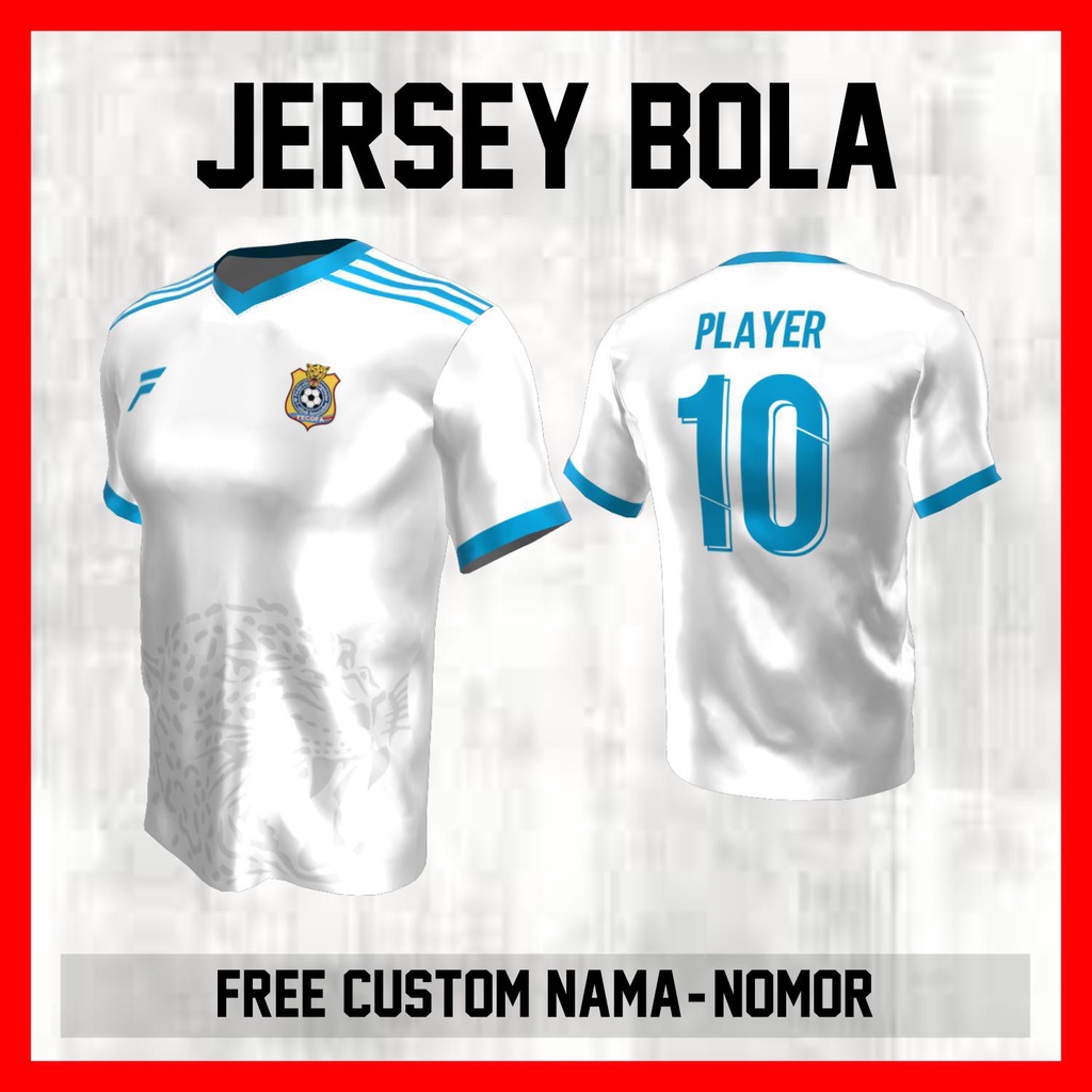 Kaos Bola Jersey Kongo Timnas Negara Garis Bahu Baju Custom Nama dan Nomor Punggung - 265