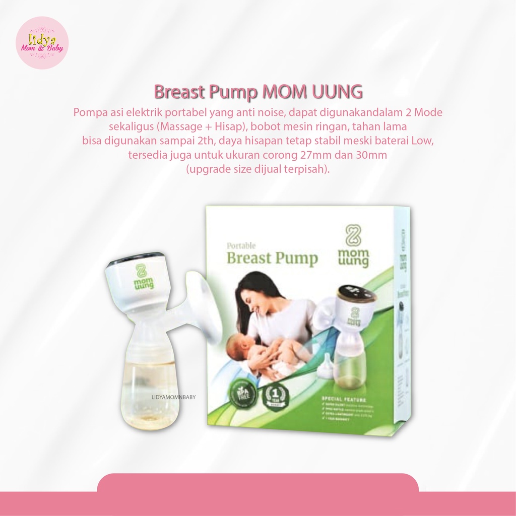 Mom Uung Pompa Asi Portable Electric Breast Pump Elektrik Termurah By Lidya Mom And Baby