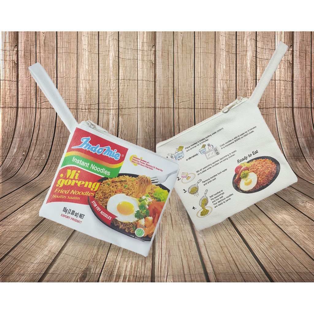 

Tempat Pensil Lucu Tema Indomie Goreng Indofood Pencil Case Pouch Kosmetik HP Organizer Dompet Unik