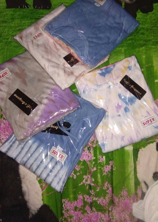 Gamis Kaos  Tiedye Monochrome Longdres Batik || Longdres Jumbo Busui