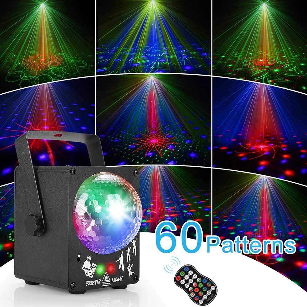 TD - CGC CAIYUE Proyektor Laser LED Lampu Disco 60 Patterns - M-RGB-60A