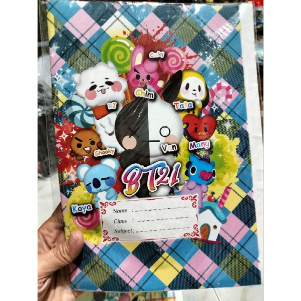 ( 1 pack isi = 20 lembar ) SAMPUL BUKU BT21