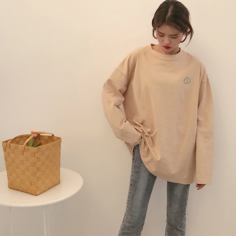  Kaos  T Shirt Model Longgar Lengan Panjang Oversize  Gaya 