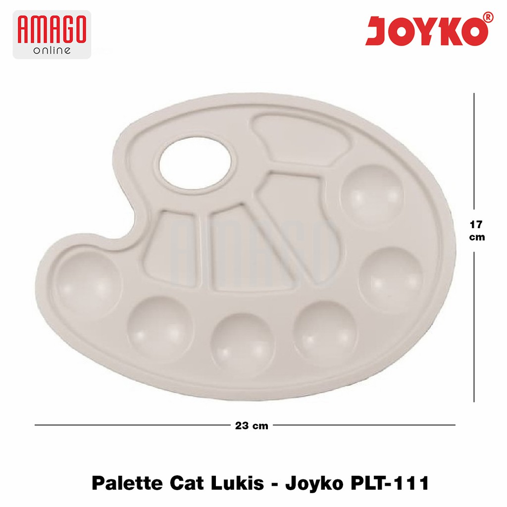 Palette / Palet Lukis Plastik Oval - 23 x 17 cm - Joyko PLT-111