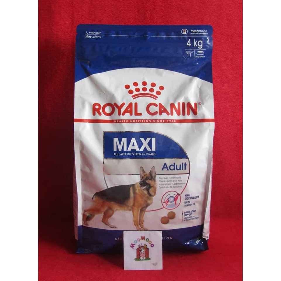 Royal Canin Maxi Adult 4Kg - Makanan Anjing / Dog Food 4KG