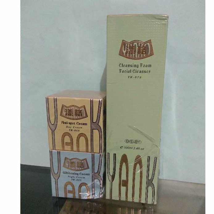 Krim pembersih jerawat YANKO (FACIAL FOAM, DAY CREAM, NIGHT CREAM)