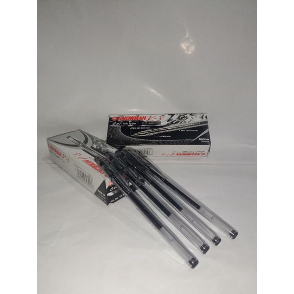 

Pulpen/bopointSnowmanV3HitamgelInkType0,5