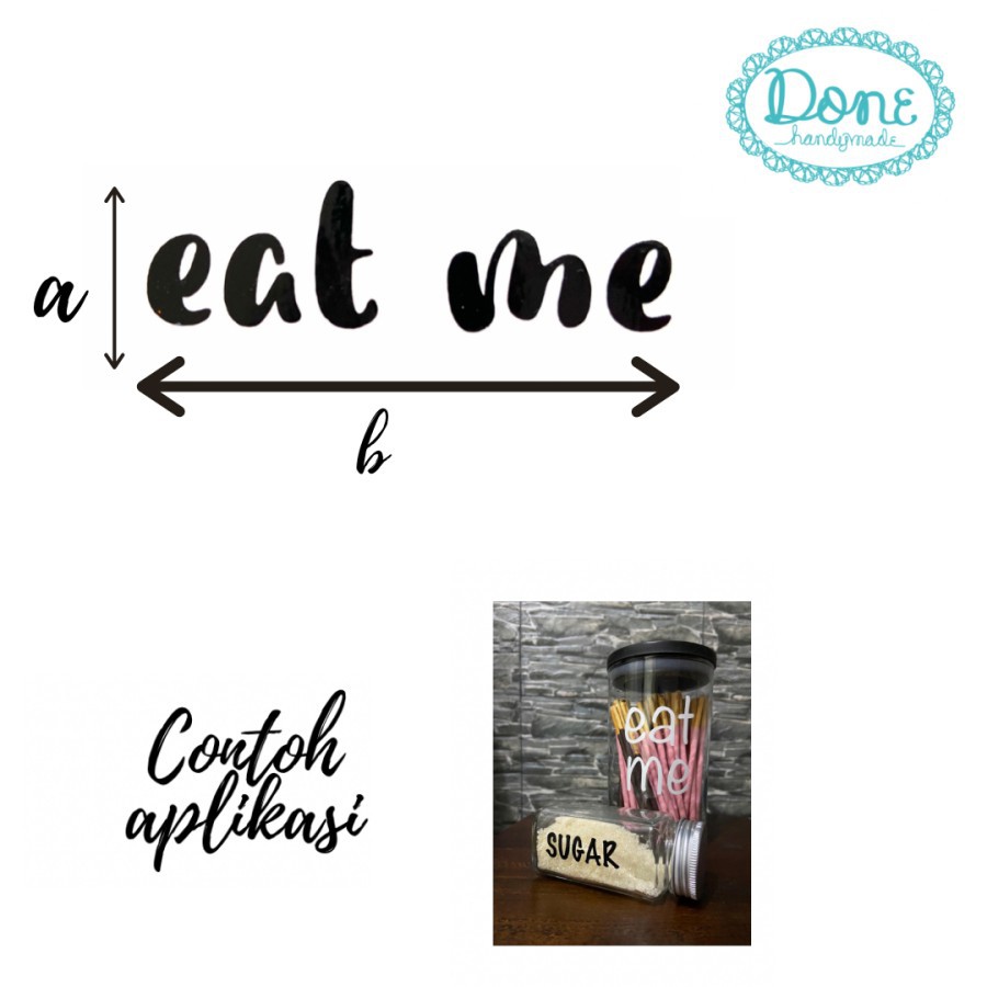 sticker kartu ucapan sticker resin sticker toples lebaran eat me file1