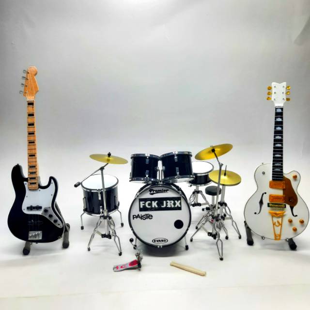 Miniatur drum set fck jrx plus mini gitar 2
