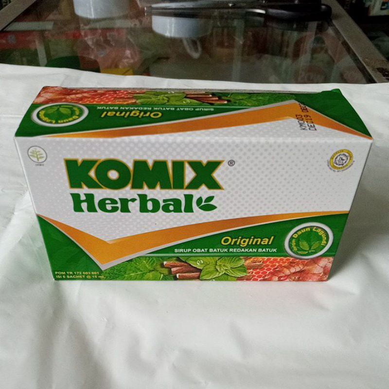 

KOMIX HERBAL ORIGINAL 1 BOX ISI 6 SACHET