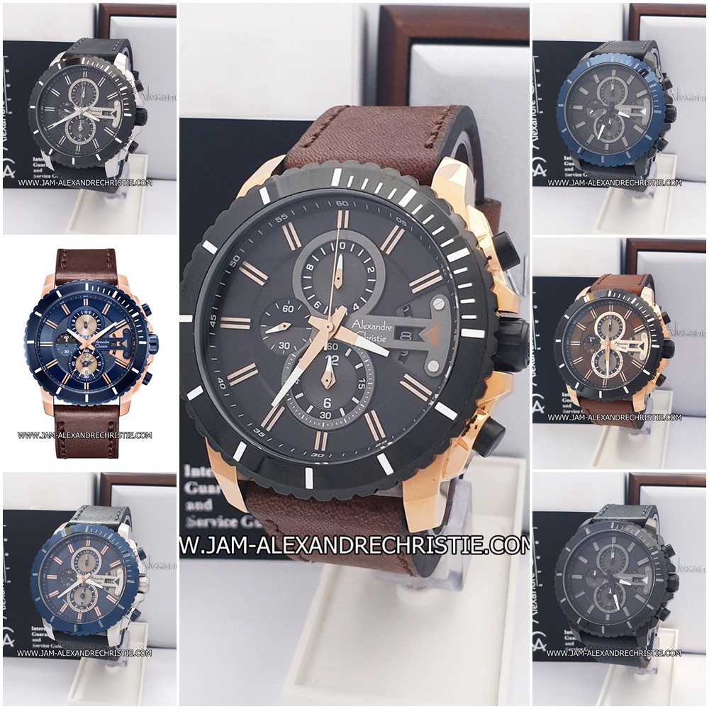 jam tangan Pria Alexandre Christie AC 6527MC Original