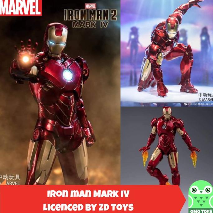 Marvel ZD Toys Ironman 2 Mark 4 ironman MK IV Original Iron man