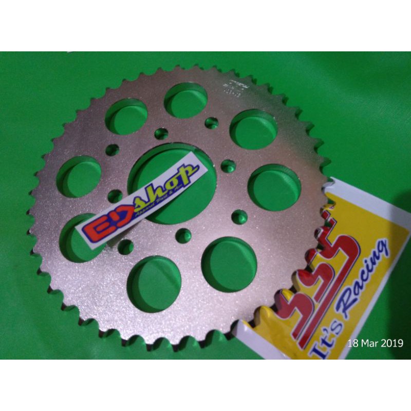 Gear 428 Belakang SSS W175 KAWASAKI KAZE ZX130 428H GER GIR RACING ORIGINAL