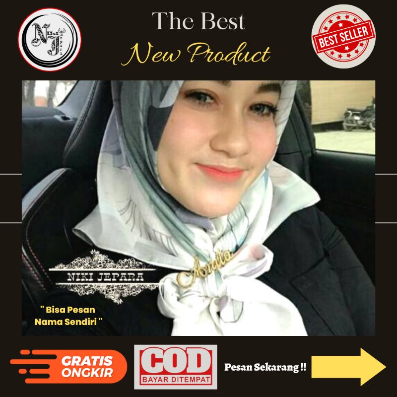 Ring Bros Hijab Lapis Emas | Bros Ring | Bros Nama Lapis Emas