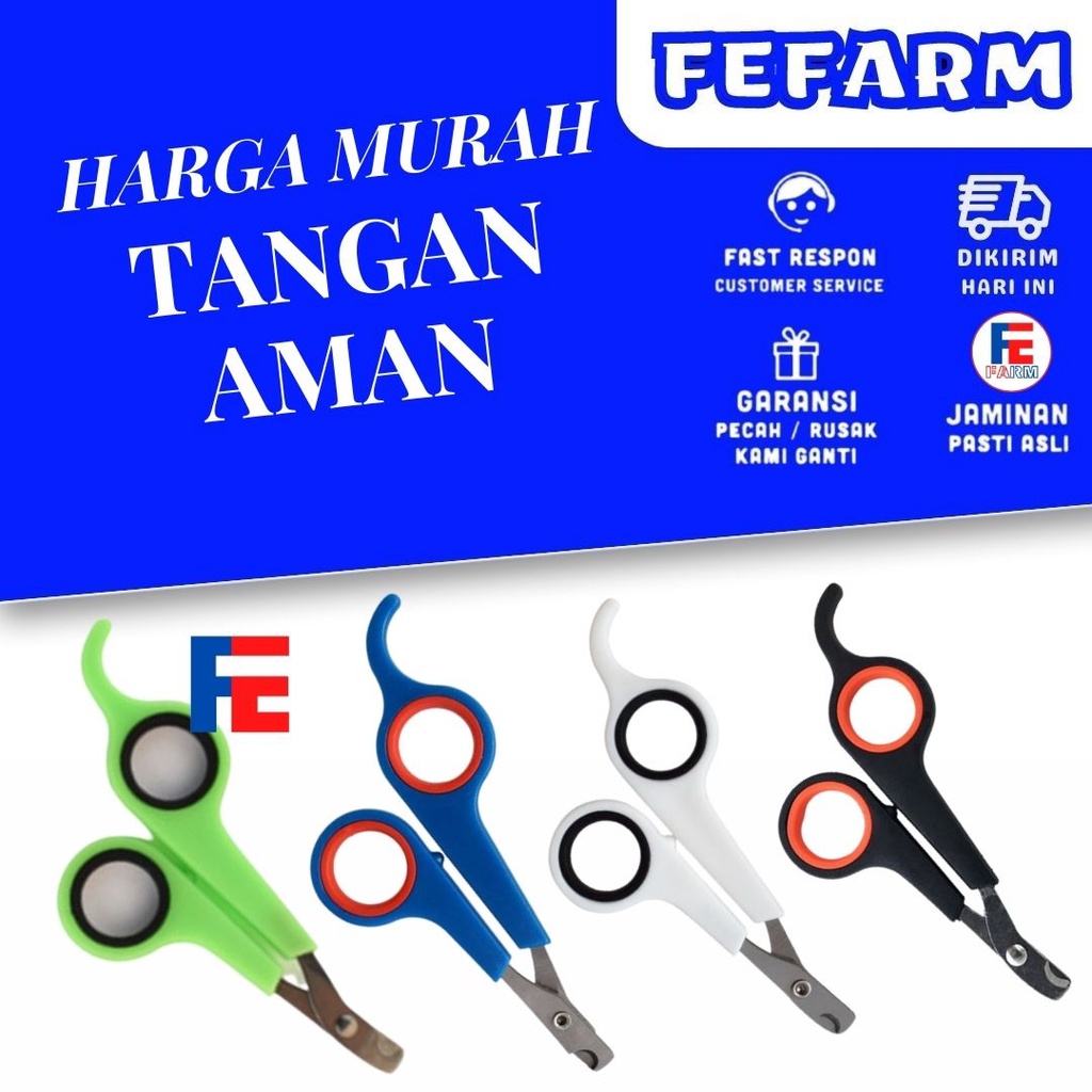 Gunting Kuku Anjing Kucing Alat Pemotong Kuku Hewan Peliharaan Pet Nail Clipper Murah Fefarm