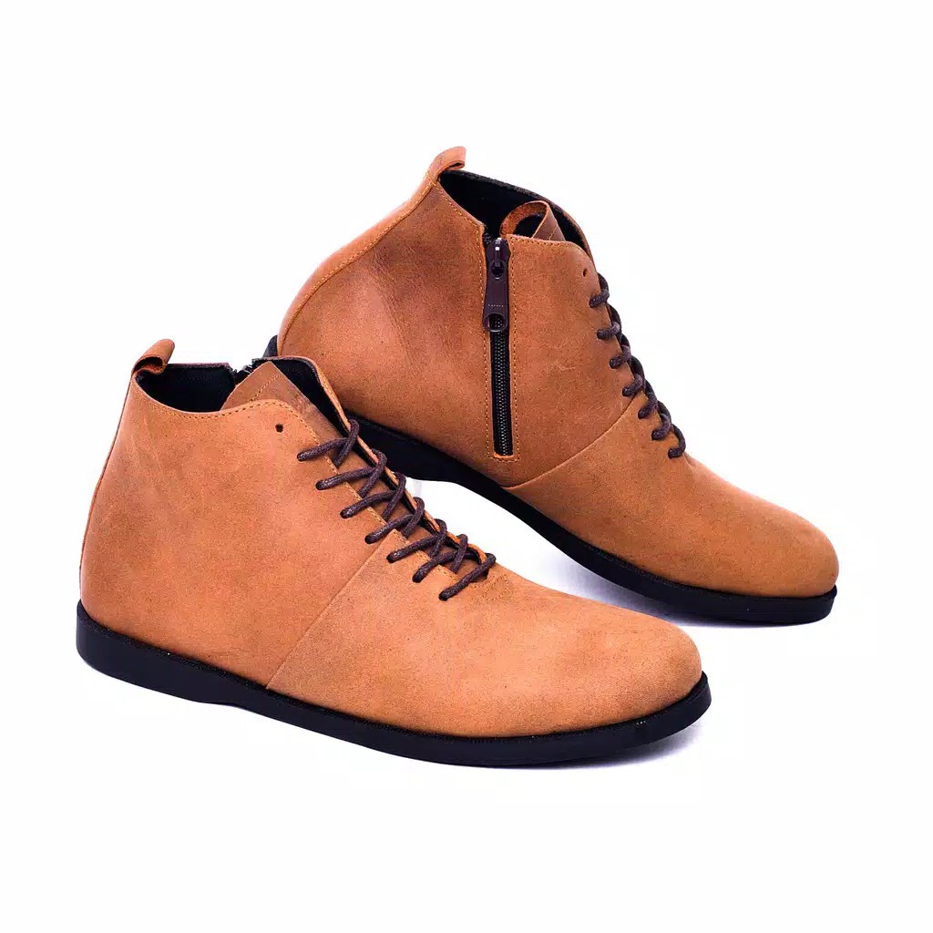 SVERKER CAMEL |FORIND x Greata| Sepatu Vintage Klasik High Klasik Pria/Men Boots Original Footwear