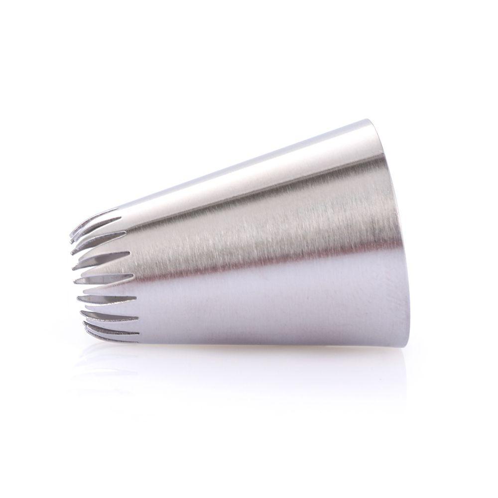 Terpopuler #195icing Piping Nozzle Bakery Pastry Tips Stainless Steel Aksesoris Dapur Alat Es Krim