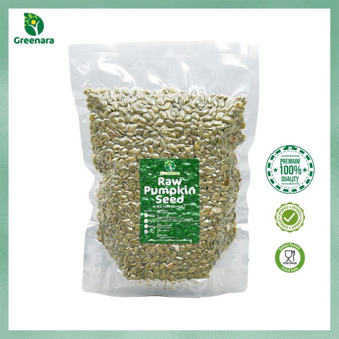 

q20w1q1qw Pumpkin Seed 1Kg / Biji Labu Camilan Sehat / Pepita Dscscv