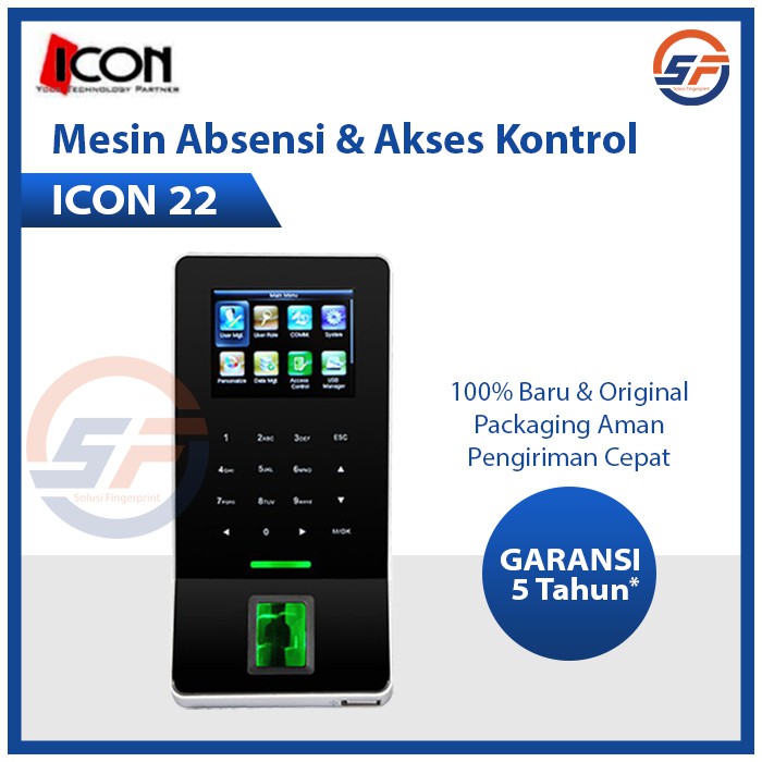 Mesin Absen &amp; Akses Kontrol ICON 22 Mesin Absensi