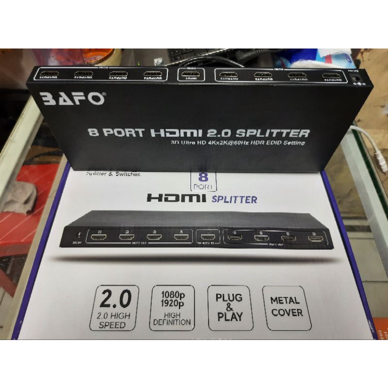 BAFO HDMI SPLITER 8 PORT