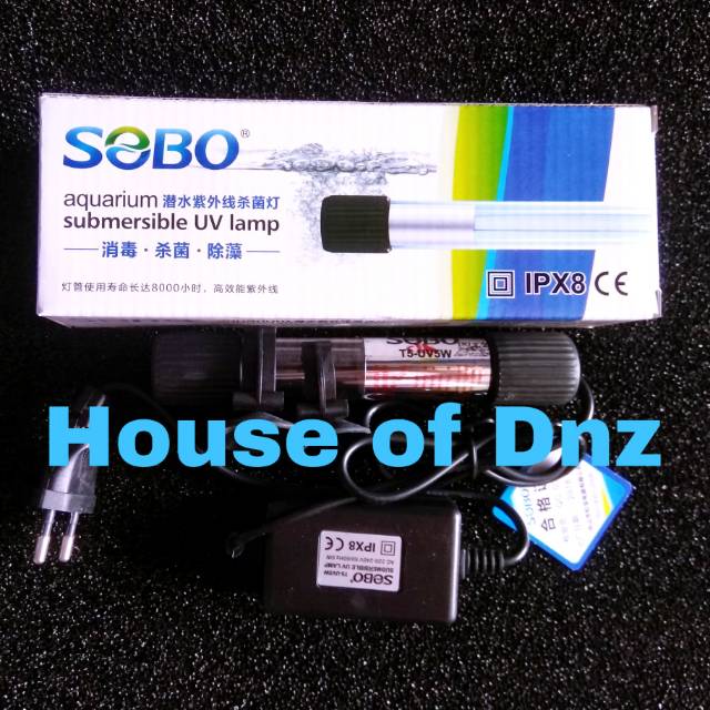 Lampu Uv Sobo 5 watt / SOBO UV 9 Watt / Led Sterilisasi Aquarium / Lampu UV 9 Watt