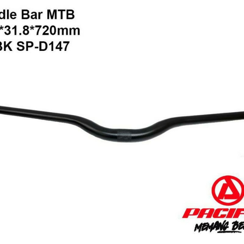 Handlebar Stang Sepeda MTB PACIFIC Oversize  31.8 mm x Panjang 720 mm