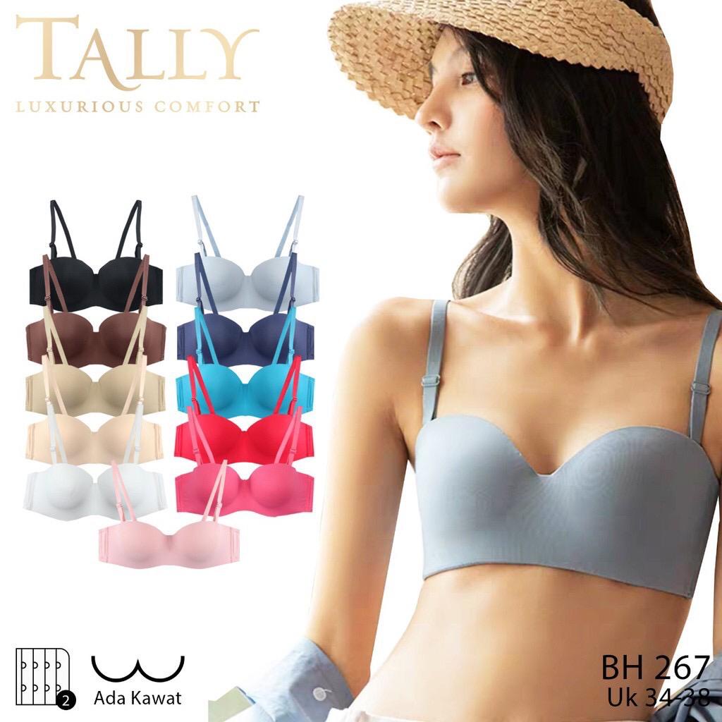 BH BRA 267 TALLY KAWAT || BH ROBOT BAHAN LICIN SEAMLESS | TALI BISA COPOT PASANG LIFESTYLE BRA |ADA KAWAT HALF CUP KAIT 2 - SIZE 34 36 38