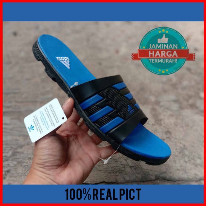 SANDAL ADIDAS PRIA SELOP SENDAL SLIDE COWOK SANDAL FLAT LAKI-LAKI PROMO SANDAL KASUAL LEBARAN