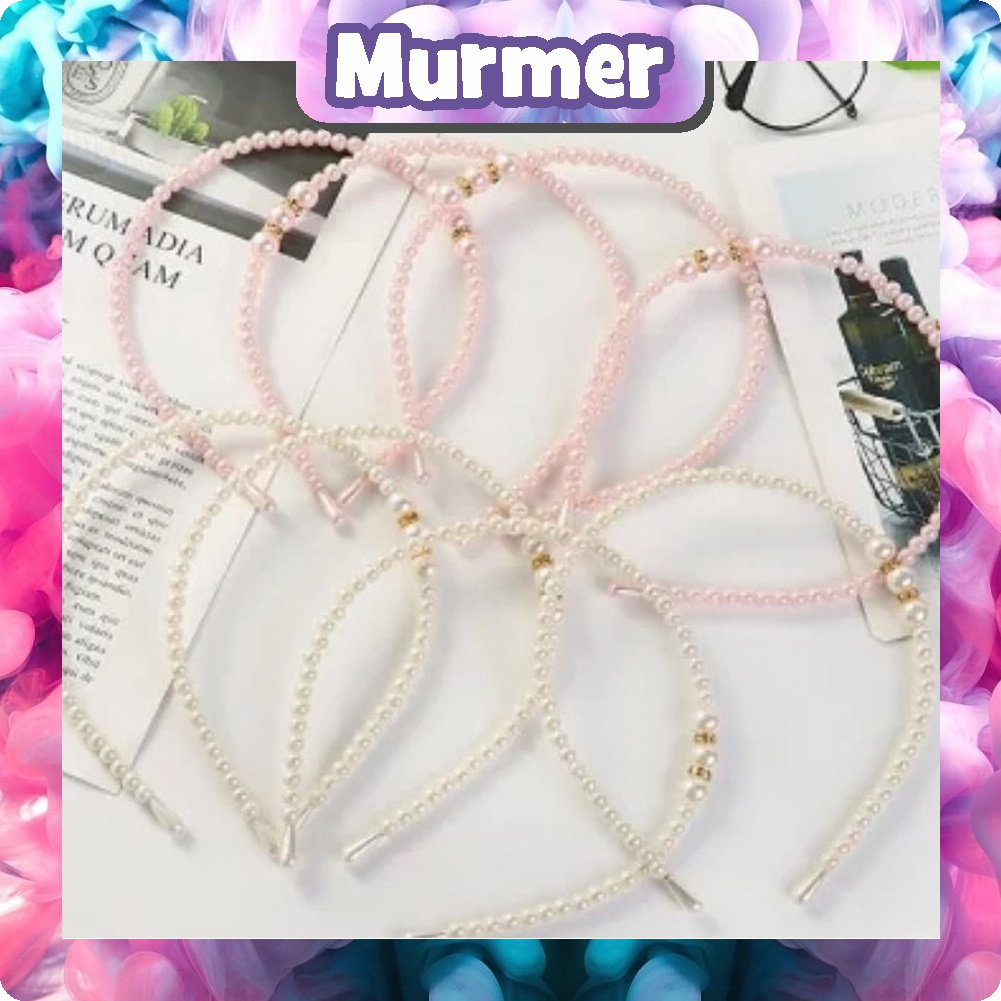 Murmerofficial Bando Aksen Mutiara Gaya Korea Untuk Aksesoris Rambut Wanita Headband Wanita Bando Pearl R625