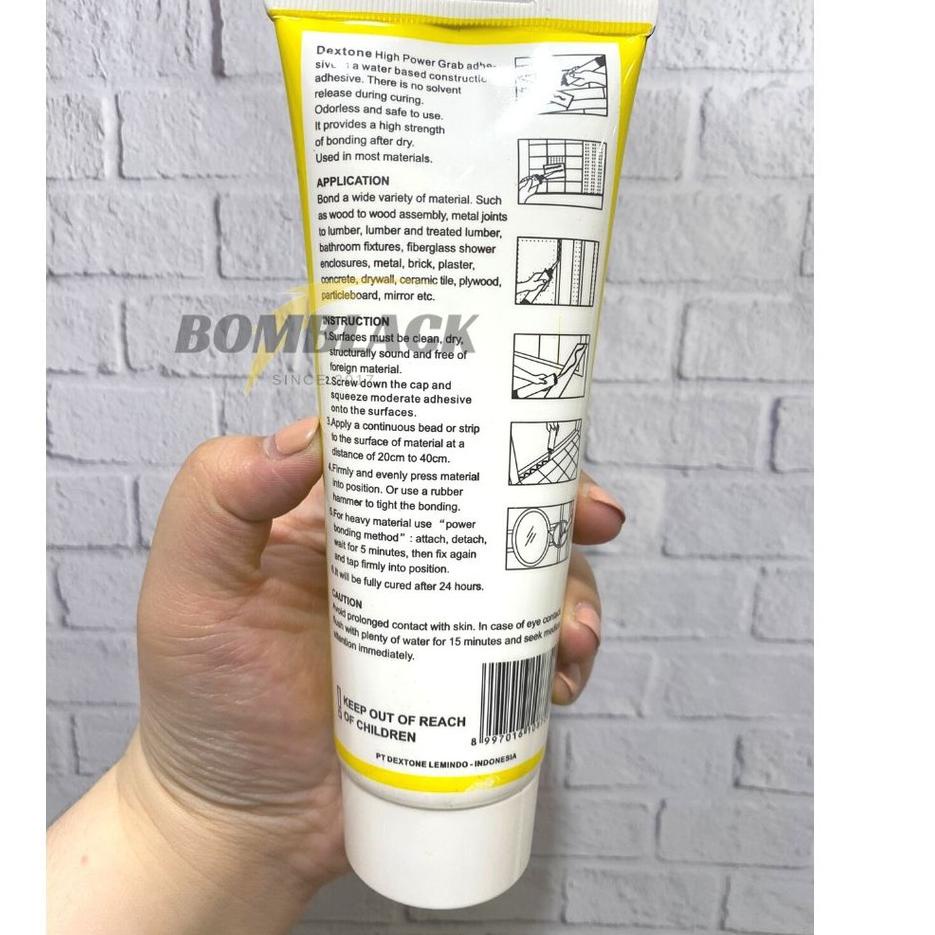 

Lem Dextone No More Nails Anti Paku Keramik Kayu Metal Batu Super Kuat !!