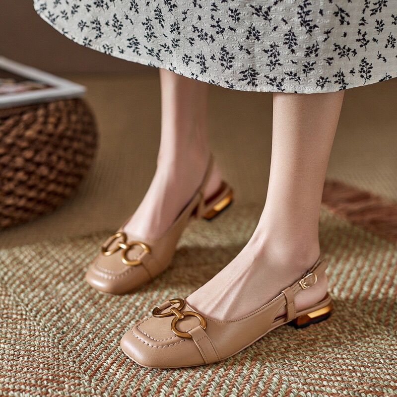 SG0621 syafniegalery  Ballerina Simple Sling Back Flat Shoes import