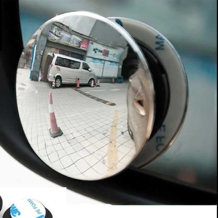 Kaca Spion Mini Tambahan Blind Spot Mirror Mobil Motor 360 Wide Angle