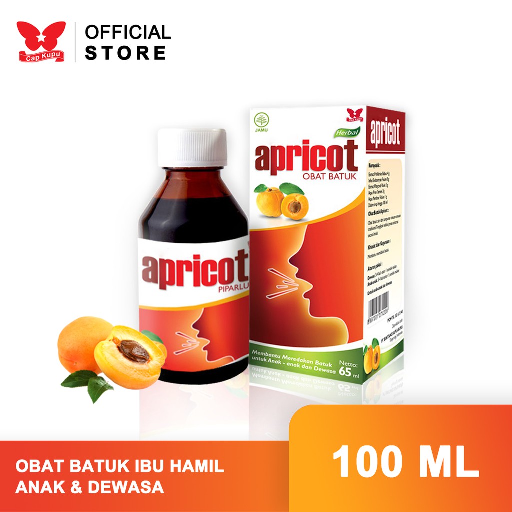 Obat Batuk Cair Apricot 100Ml Untuk Dewasa Ibu Hamil 