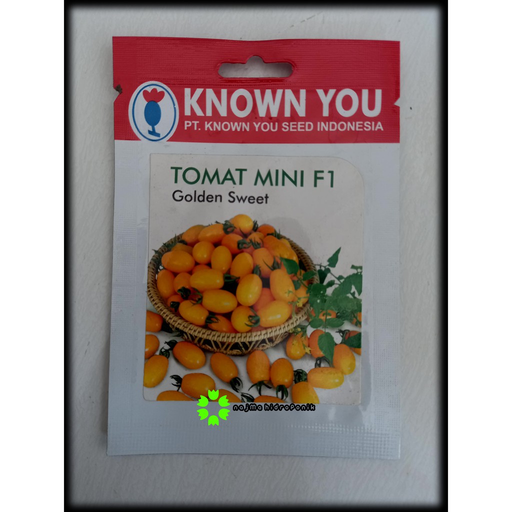 Benih/bibit Tomat Mini Golden Sweet Pouch (Known You Seed)