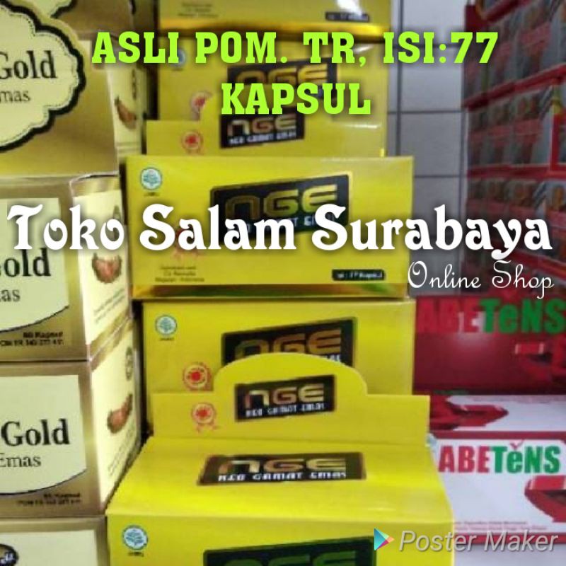 NGE Neo Gamat Emas 77 ( NGE ) - Jelly Gamat Kapsul - Kapsul NGE 77 Kapsul