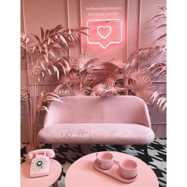 Sofa minimalis 2 seat sofa unik