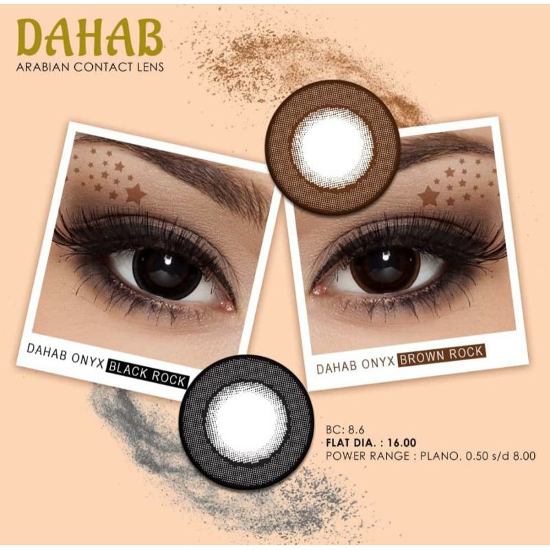 SOFTLENS WARNA HITAM MINUS DAHAB COLOR ONYX