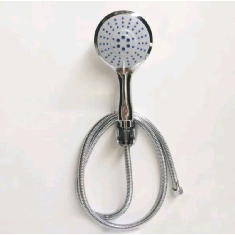 Paket Hand Shower Mandi + Keran Cabang Double Selang 2 meter - Shower Mandi Set