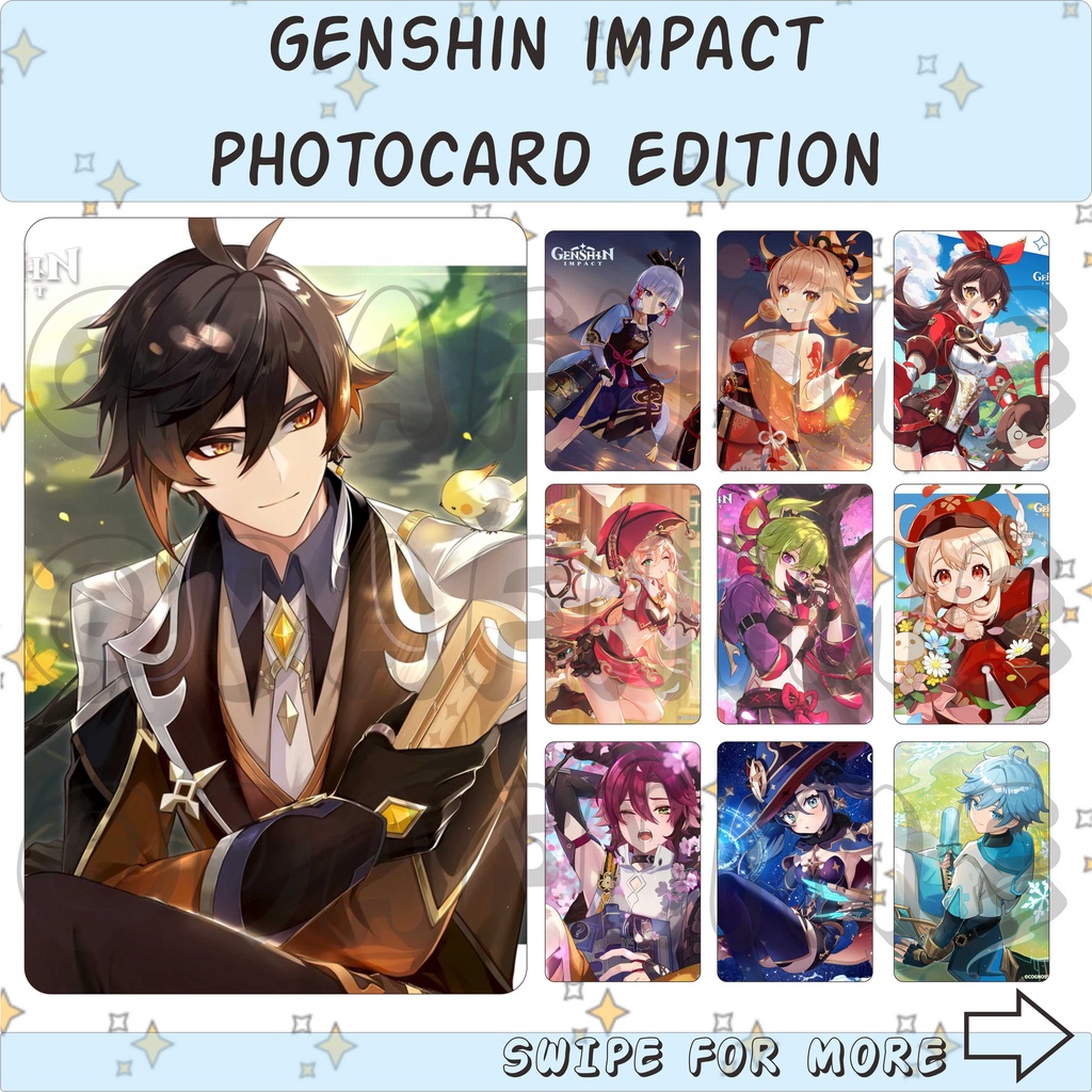 GENSHIN IMPACT EDITION PHOTOCARD ANIME