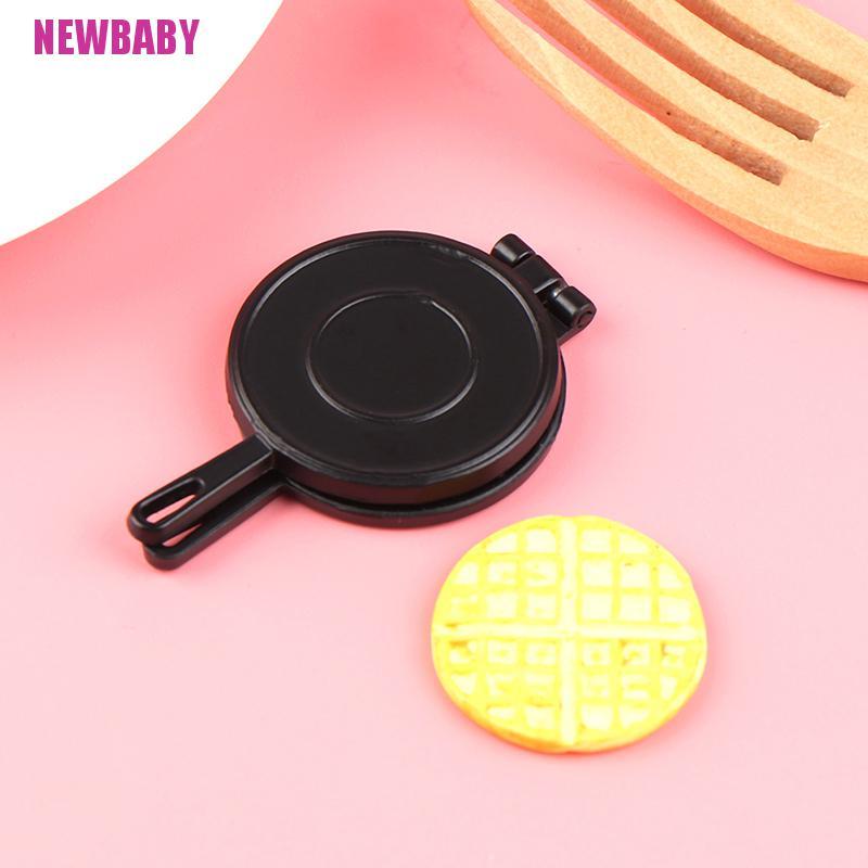 [NEWBABY] 1:12 Miniature Dollhouse Waffle mould Kitchen Dessert Food