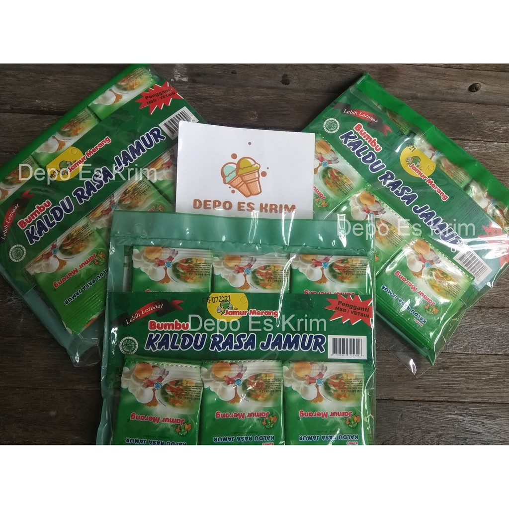 Kaldu Jamur Merang Alami 30 Sachet Penyedap Rasa Non MSG Pengganti Vetsin