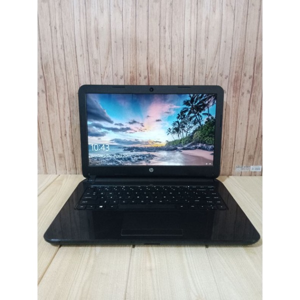 Laptop HP 14 AMD A4 Balck Bekas