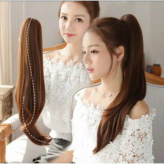 Hairclip Ponytail jepit korea curly / lurus (Panjang) (VHJKT)