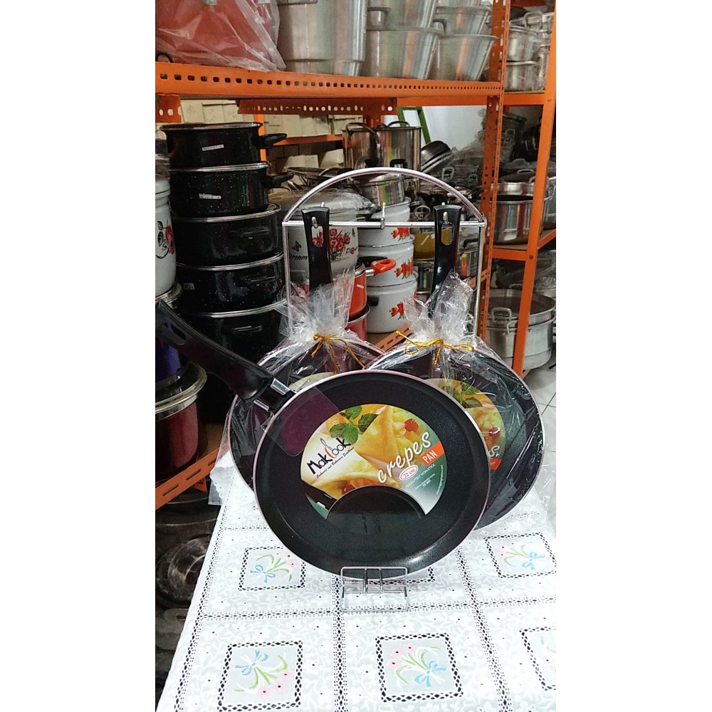 Penggorengan / Frypan Datar Teflon / Makcook Crepes Pan 22 Cm