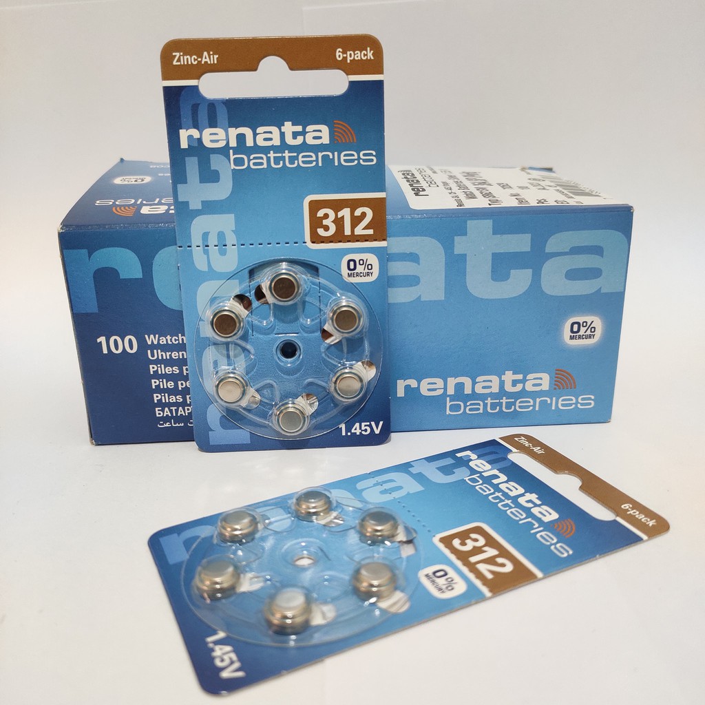 Batre Renata original za 312 berkualitas batre alat bantu