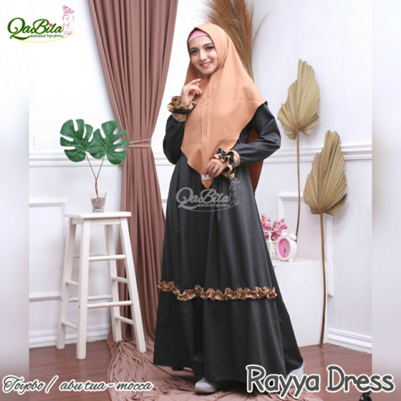 Gamis Rayya By Qabila / Gamis Ori / Gamis Premium / Gamis Syari / Gamis Toyobo / Gamis Simple