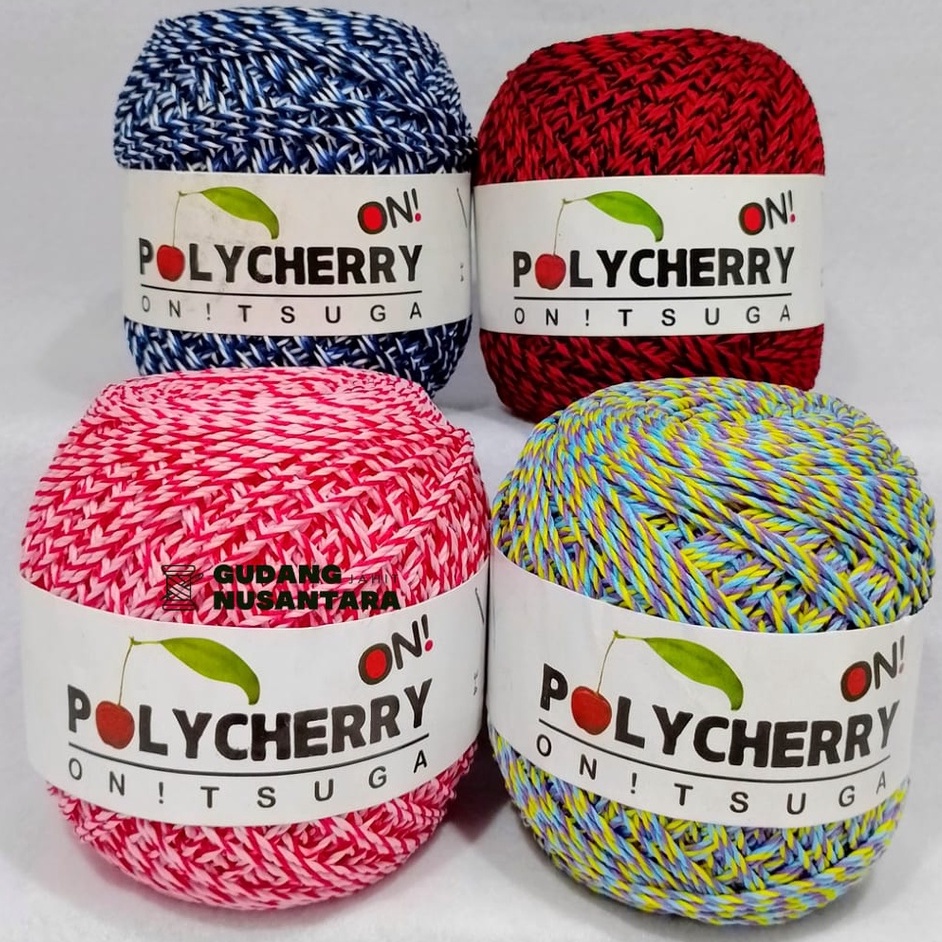 Benang rajut polycherry onitsuga dua warna / rajut polyester sembur